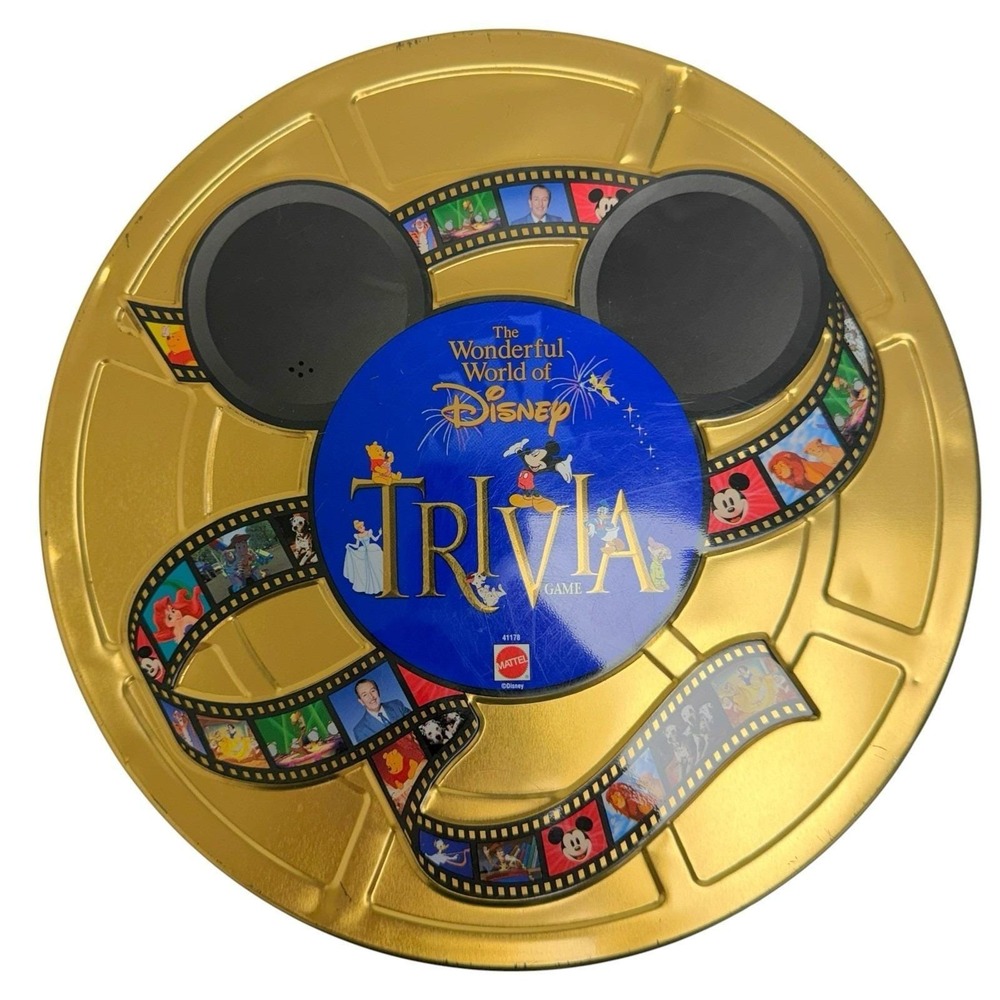 Vintage 1997 Disney "The Wonderful World of Disney Trivia Game" Board Game w/Box